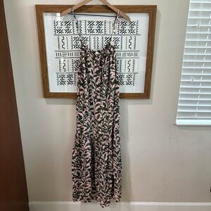Moon River Palm Leaf Maxi‎ Dress